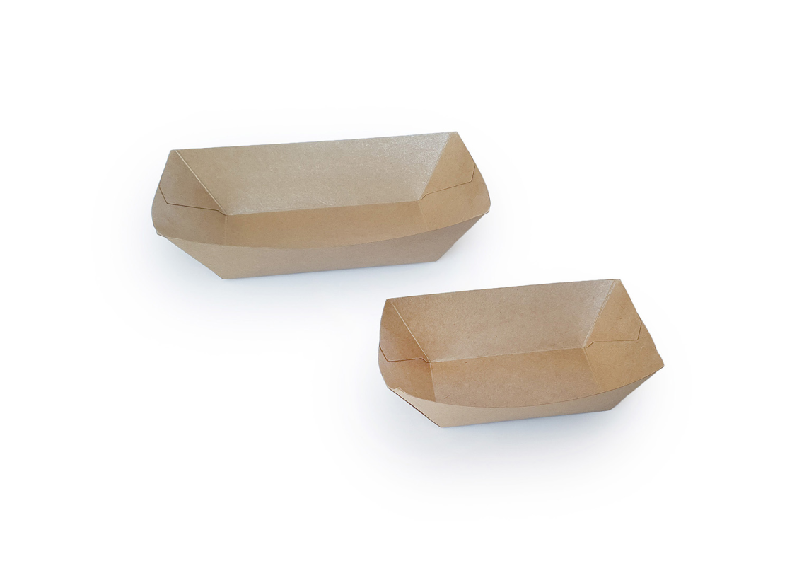 CST/2: impregnuoto kartono indeliai užkandžiams 168x122x35mm 250 vnt. 1