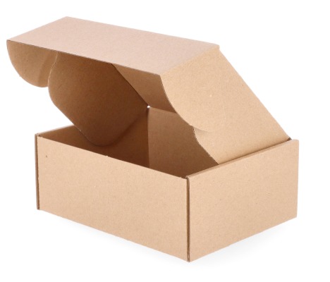 427-10: 151 x 123 x 62 mm kartoninė greito uždarymo dėžė FEFCO 0427 1