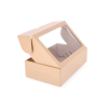 427-13L: 270 x 178 x 80 mm cardboard quick-closing box with window FEFCO 0427 6