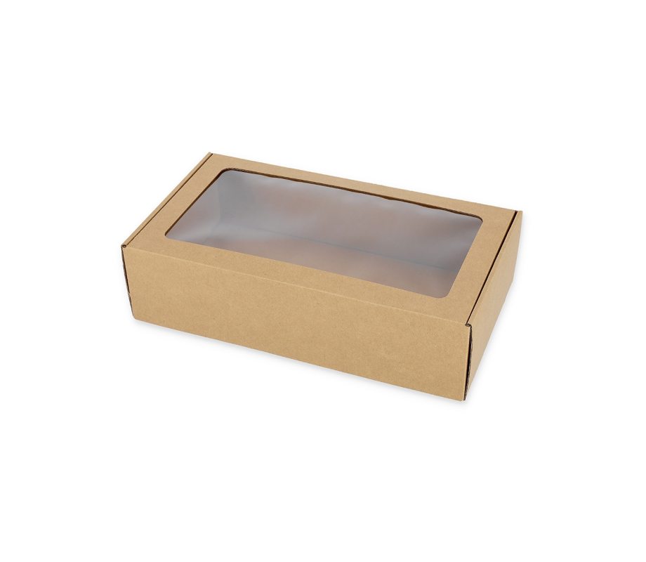 427-20: 340 x 190  x 90 mm kartoninė greito uždarymo dėžė su langeliu 8
