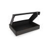 427-3L: 300 x 215 x 50 mm cardboard quick-closing box with window FEFCO 0427 4