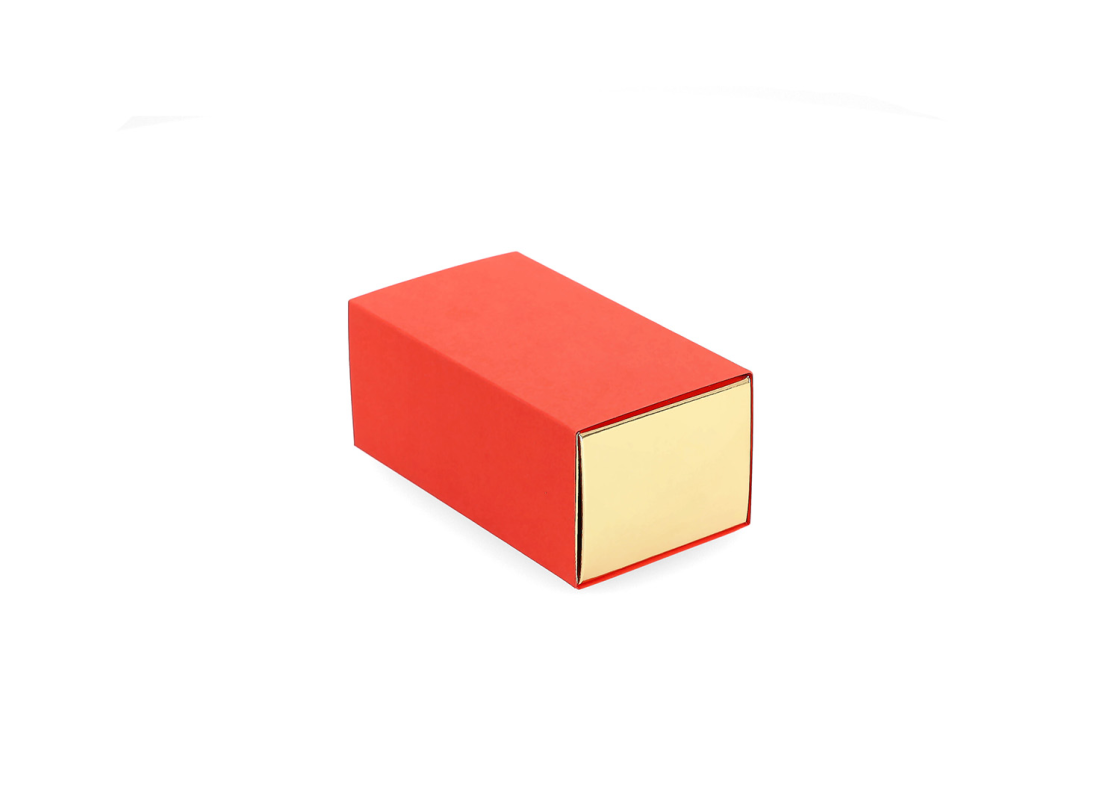 AKC_MAC/XS: 115 x 50 x 50 mm Raudonos spalvos dėžė saldainiams ir macarons sausainiams 2