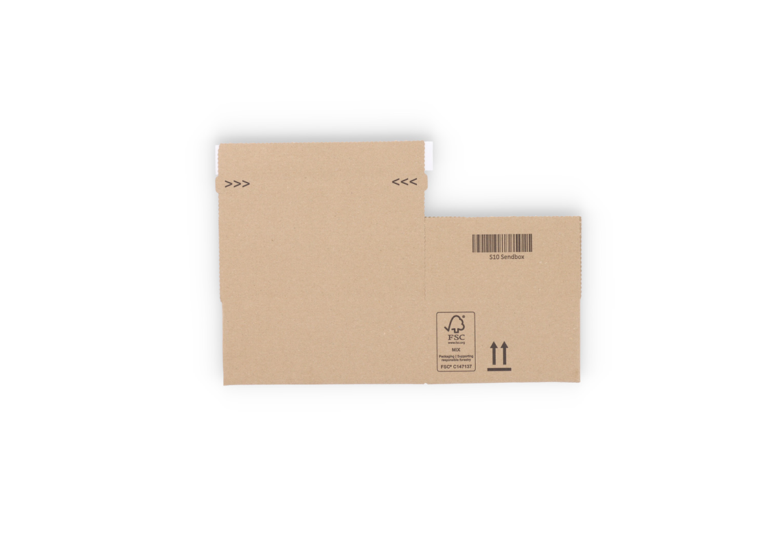 ASD/10: 169 x 130 x 70 mm. Siuntų dėžė su automatiniu dugnu ir lipnia uždarymo juosta. 4