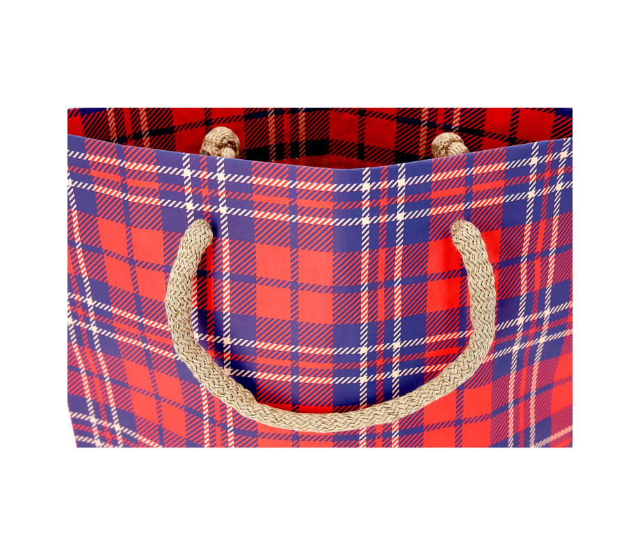 CUBA-2: 450 x 150 x 400 mm paper bag with fabric handles 23