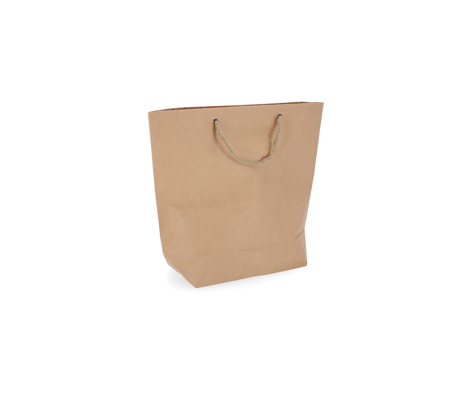 CUBA-2: 450 x 150 x 400 mm paper bag with fabric handles 30