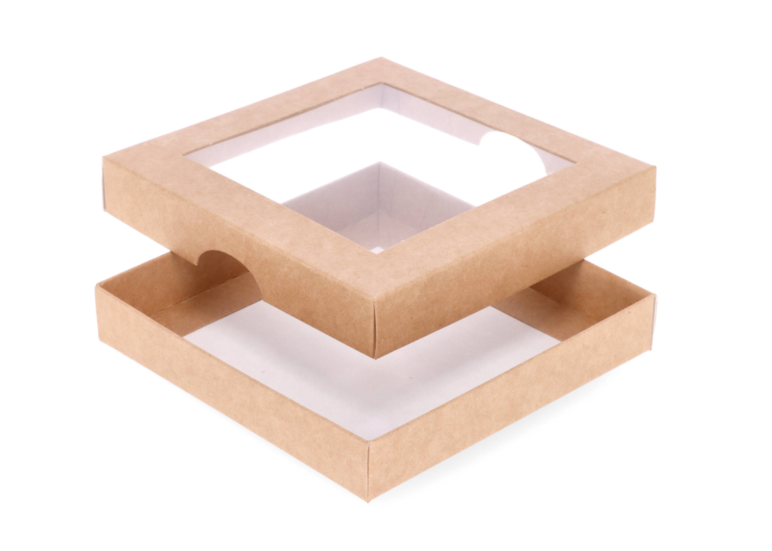DDL-11: 120 x 120 x 20 mm two part box with window 1