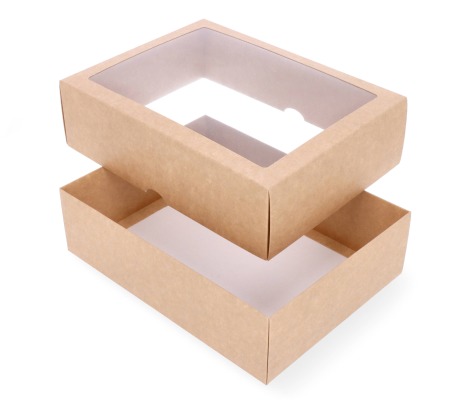 DDL-5: 280 x 210 x 80 mm two part box with window 1