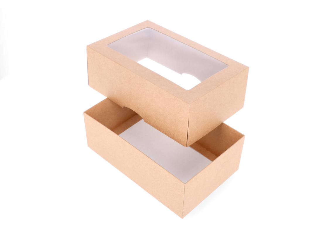 DDL-6: 220 x 140 x 80 mm two part box with window 1