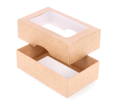 DDL-8: 130 x 80 x 40 mm two part box with window 1