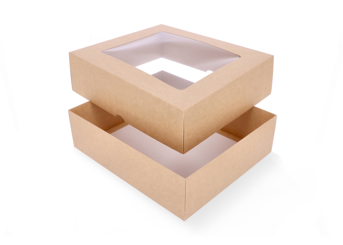 DDL-9: 350 x 300 x 100 mm two part box with window 1
