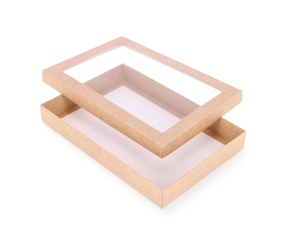 DDPL-19: 300 x 200 x 40 mm two part box with window 4