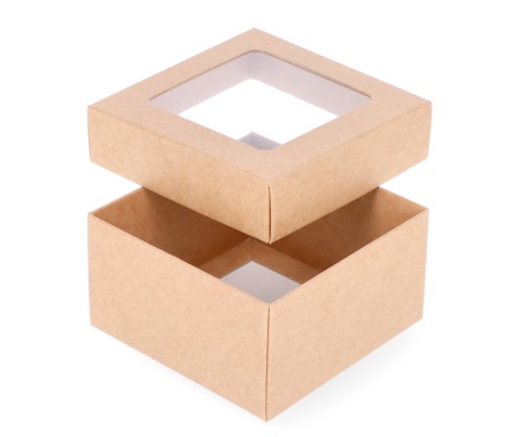DDPL-1: 90 x 90 x 50 mm two part box with window 1