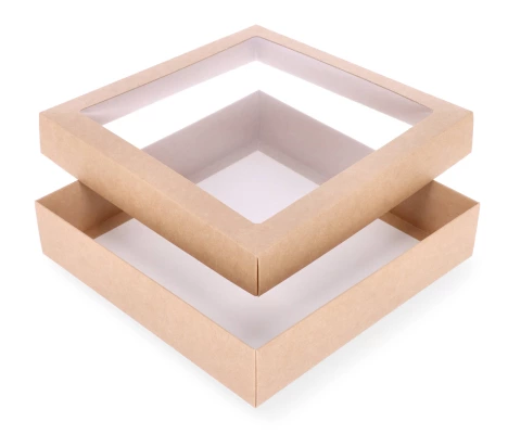 DDPL-23: 250 x 250 x 55 mm dviejų dalių dėžė su langeliu  1