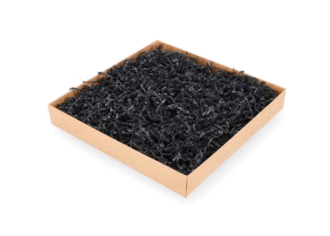 PDR-D2/1-J: 1 kg. Black color shredded paper 1