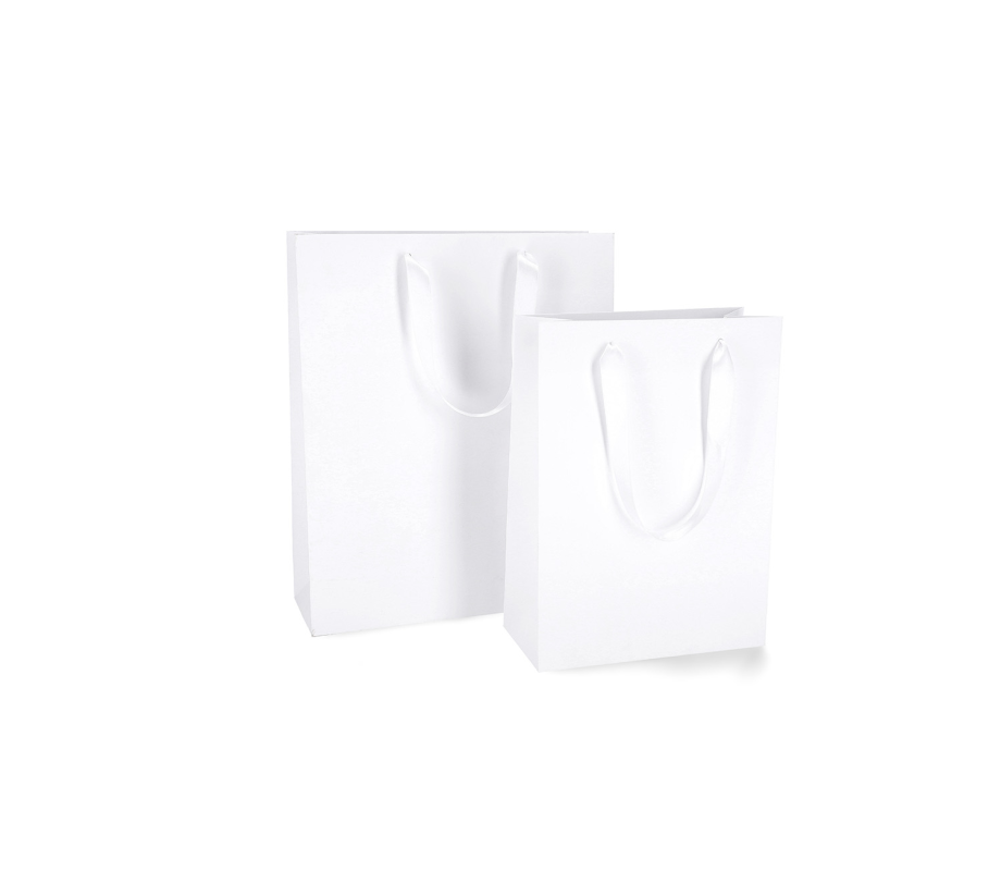 LUX-2: 300 x 100 x 360 mm Luxury paper bag with satin handles 6