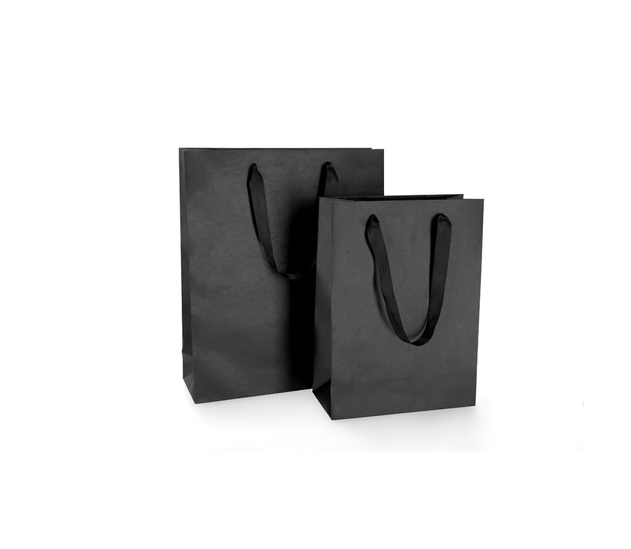 LUX-2: 300 x 100 x 360 mm Luxury paper bag with satin handles 15