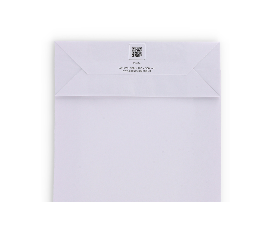 LUX-2: 300 x 100 x 360 mm Luxury paper bag with satin handles 7
