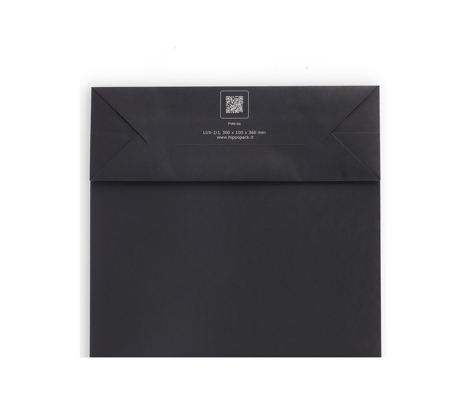LUX-2: 300 x 100 x 360 mm Luxury paper bag with satin handles 18