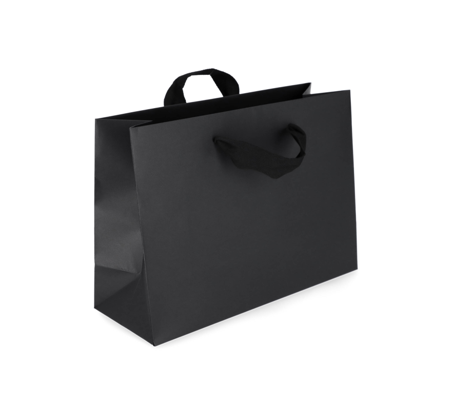 VIP-2: 400 x 150 x 290 mm paper bag with fabric handles 6