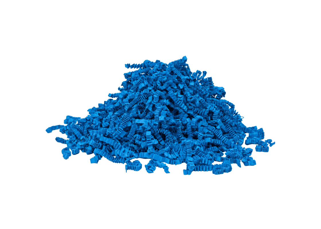 PDR-01/M: Mėlynos spalvos pop. drožlės, 100 g 1