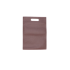 MMK-1: Brown 250 x 350 mm non-woven bag with crossed handle 3