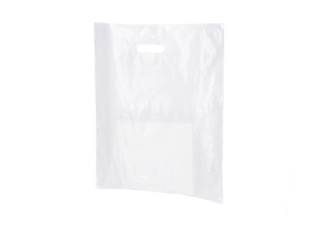 MSKR-3: 400 x 500 mm 100 pcs. plastic bag with crossed handle 1