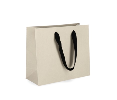 OMG-12: 240x100x205 mm Popierinis dovanų maišelis su medžiaginėmis rankenėlėmis 1