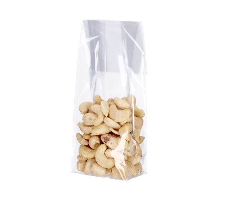 OPP-D05: 55 x 35x 180 mm plastic OPP bag with block bottom 100 pcs 1