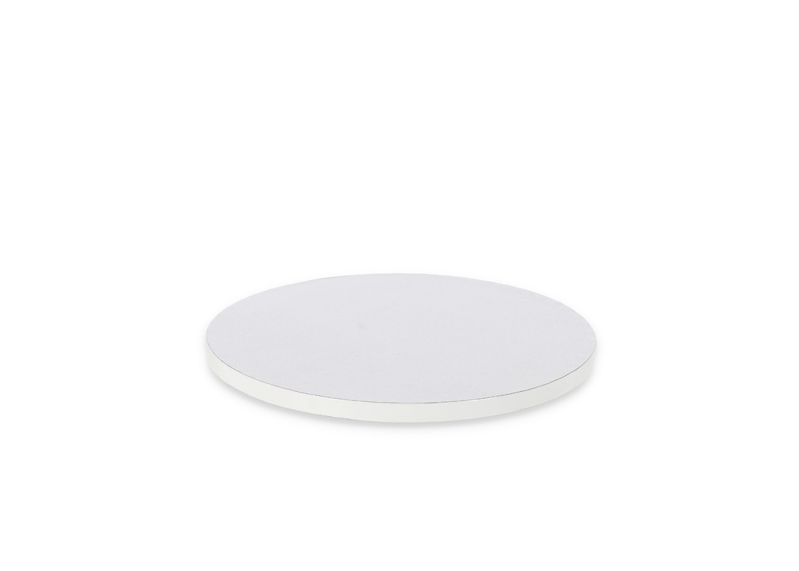PD-SI/25: 250 mm, 1 pc. Thick white color round cake drum, 12mm 2