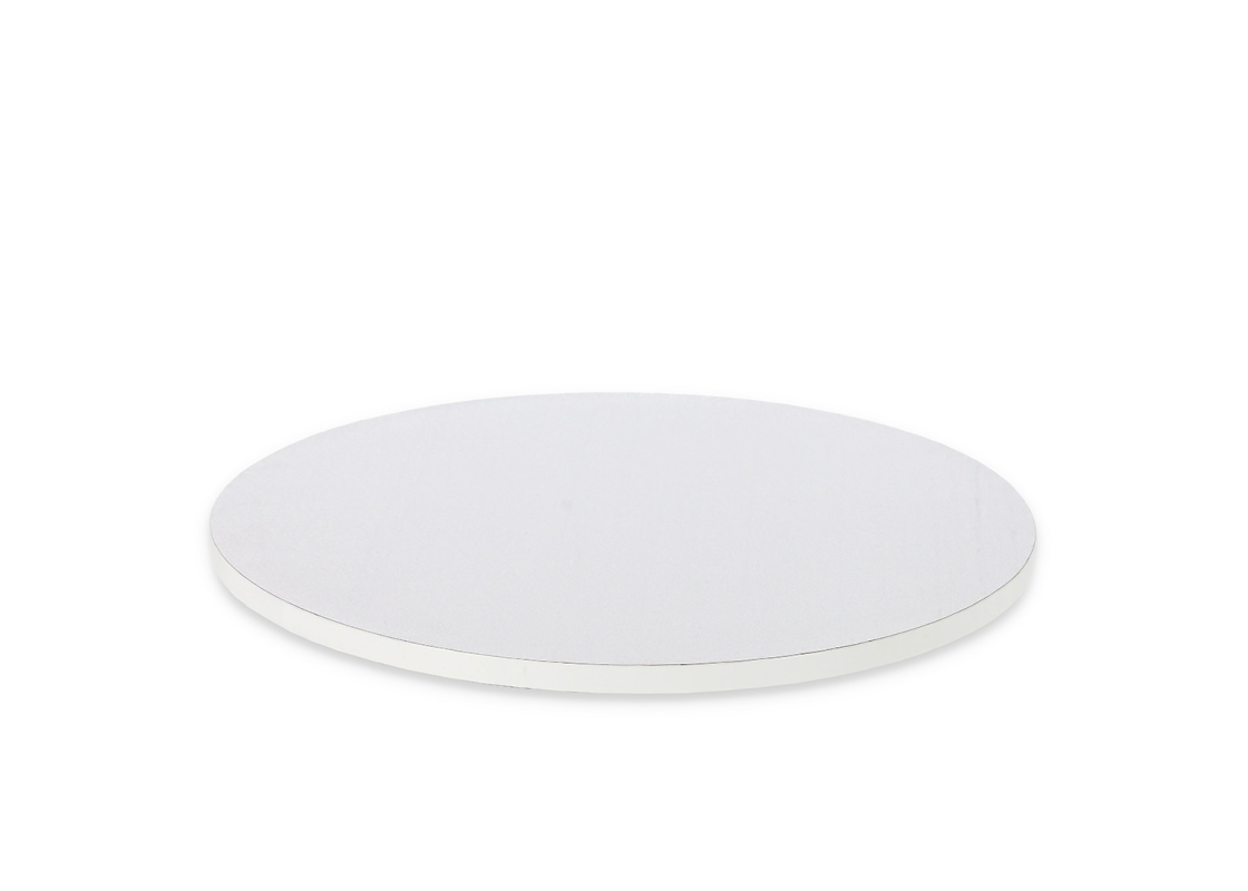 PD-SI/36: 360 mm, 1 pc. Thick white color round cake drum, 12mm 2