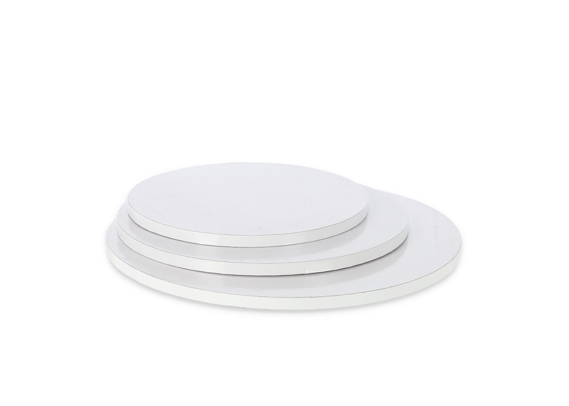 PD-SI/30: 300 mm, 1 pc. Thick white color round cake drum, 12mm 1