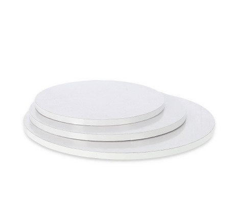 PD-SI/36: 360 mm, 1 pc. Thick white color round cake drum, 12mm 1