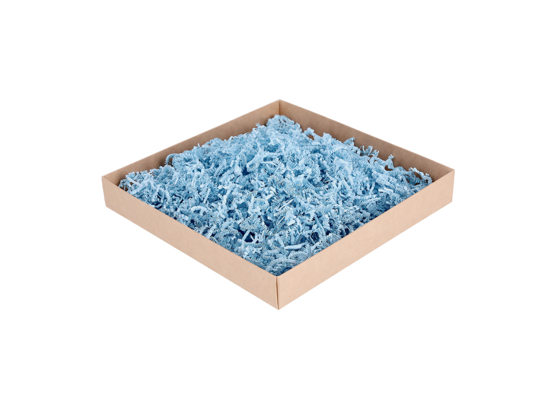 PDR-D2/1-LB: 1 kg. Ligh Blue color shredded paper 1
