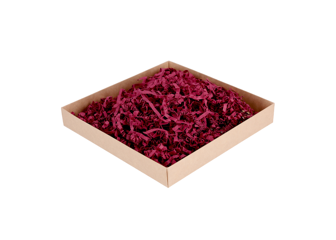 PDR-D4/1-BU: 1 kg. Burgundinės spalvos pop. drožlės 1