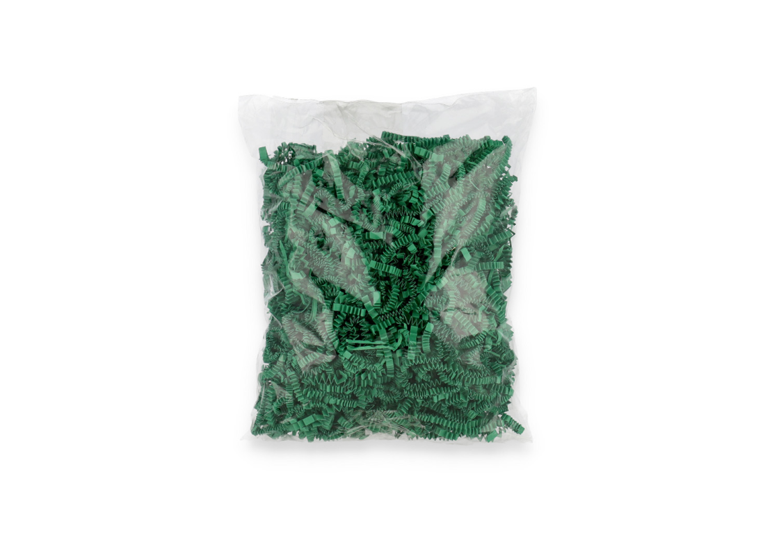 PDR-01/Z: Green color shredded paper, 100 g 2