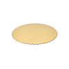 PD-FB30: Ø300 mm cake tray, wavy edges, gold, 10 pcs. 4