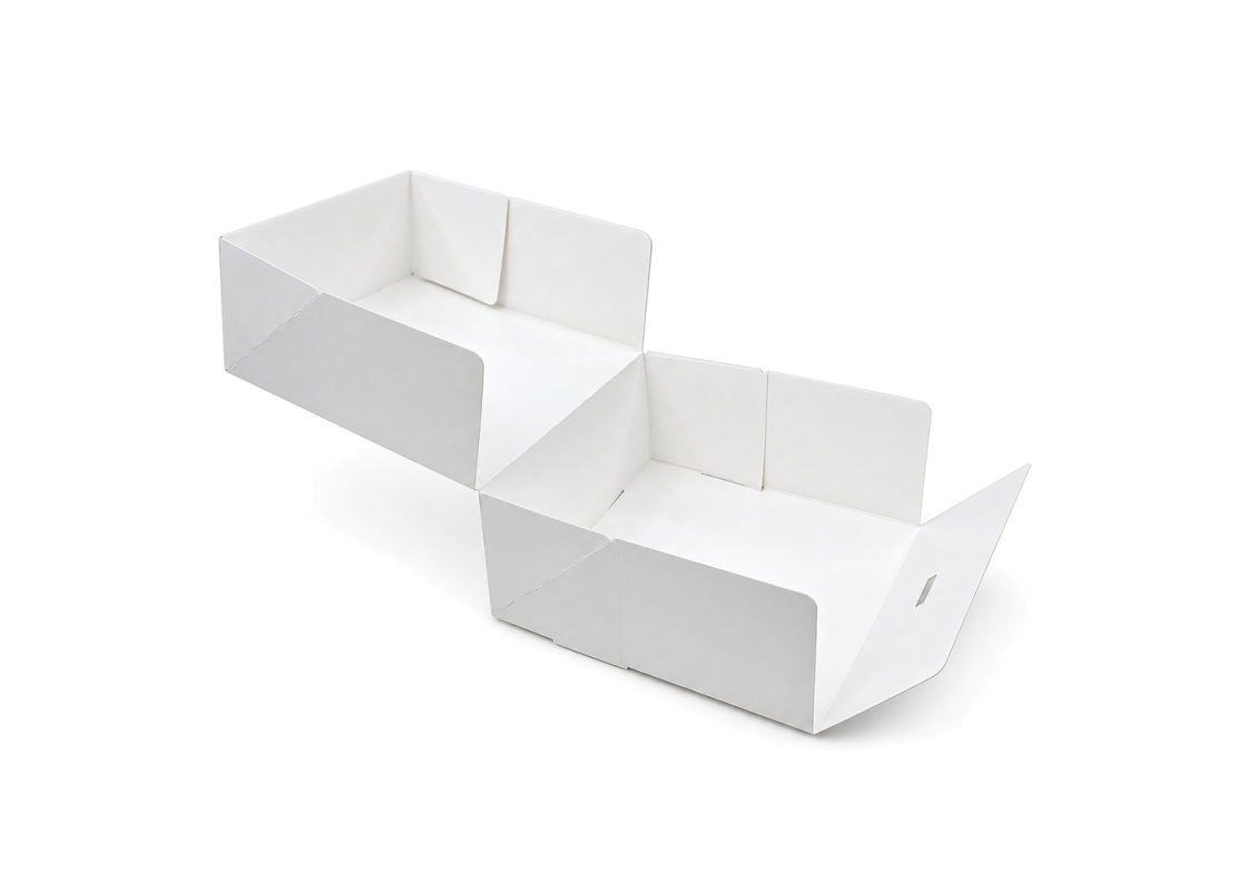PRA-5: 260x260x120 mm automatinio surinkimo dėžė pyragui, 10 vnt. 1