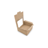 PRAL-8: 132x132x66 mm automatinio surinkimo dėžė pyragui su PVC langeliu, 25 vnt. 5