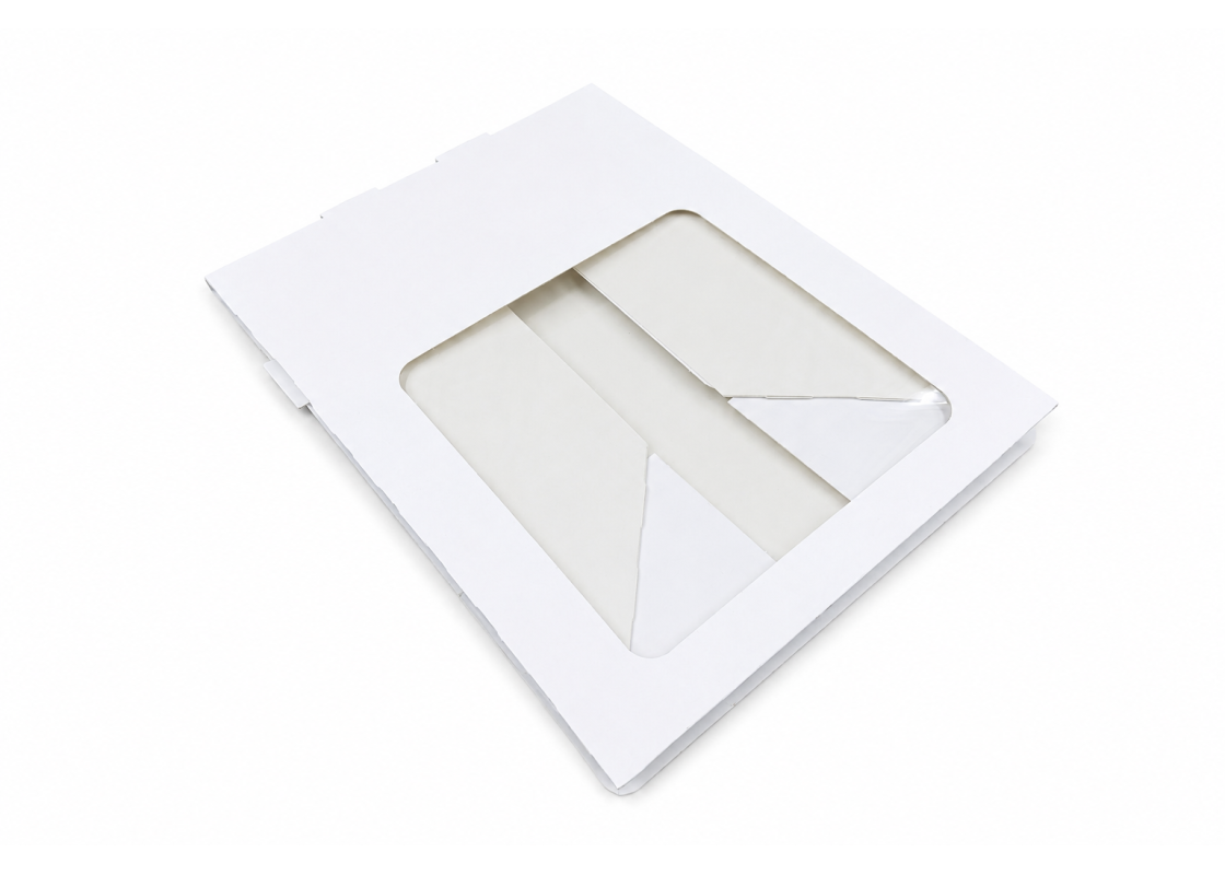 PRAL-3: 207x192x90 mm automatinio surinkimo dėžė pyragui su PVC langeliu, 15 vnt. 3