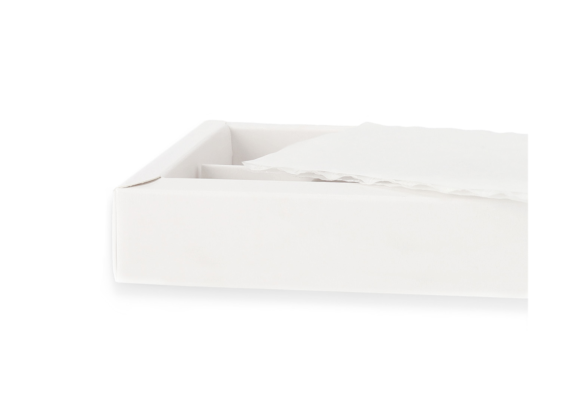 SALD-10B: 200 x 95 x 30 mm, baltos spalvos dėžė saldainiams ir macarons sausainiams (25 vnt) 3