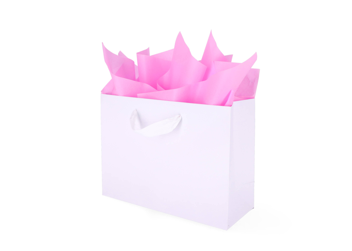 TIS-04: 760 x 500 mm colored tissue paper. Light pink 1