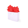 TIS-90: 760 x 500 mm colored tissue paper. Red 3