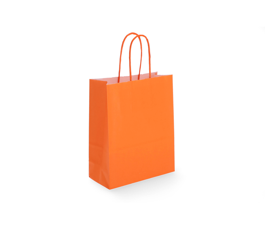 TW-2: 180 x 80 x 220 mm paper bag with twist paper handles 15