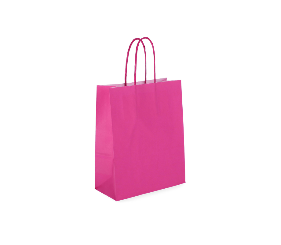TW-2: 180 x 80 x 220 mm paper bag with twist paper handles 21