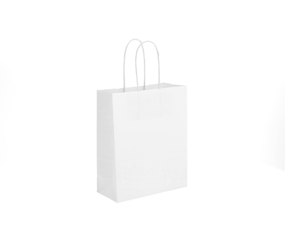 TW-2: 180 x 80 x 220 mm paper bag with twist paper handles 3