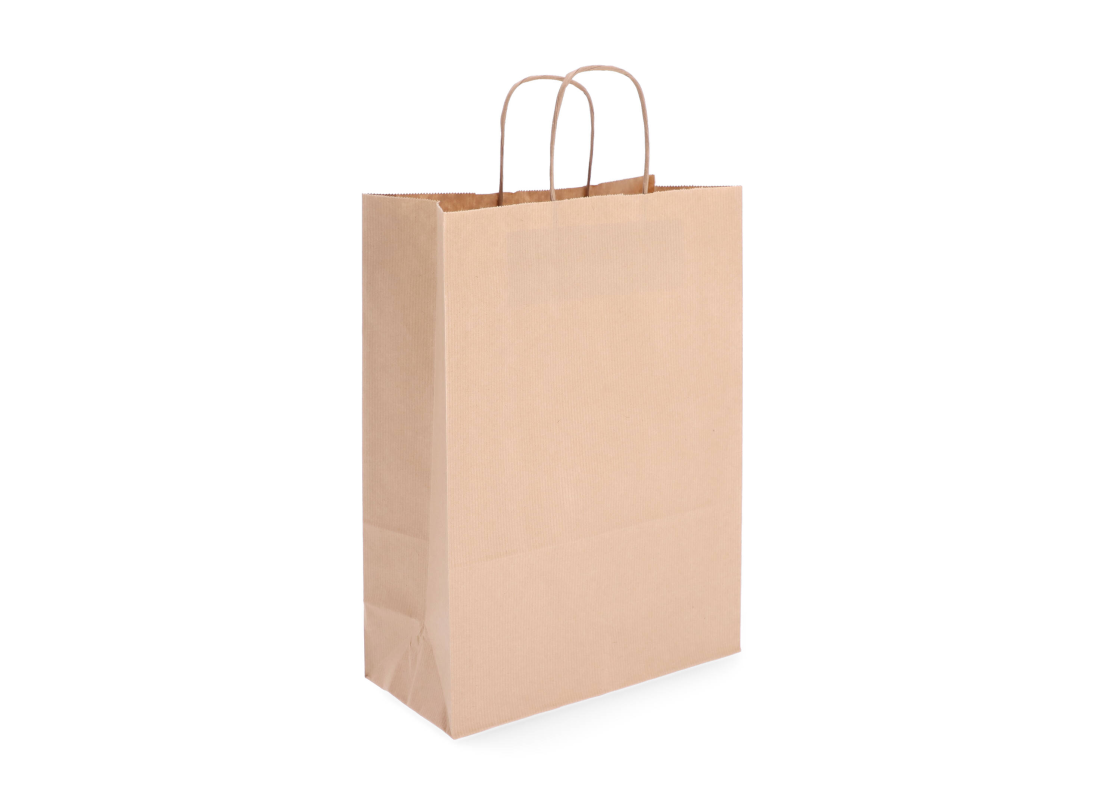 TW-6: 450 x 170 x 480 mm paper bag with twist paper handles 1