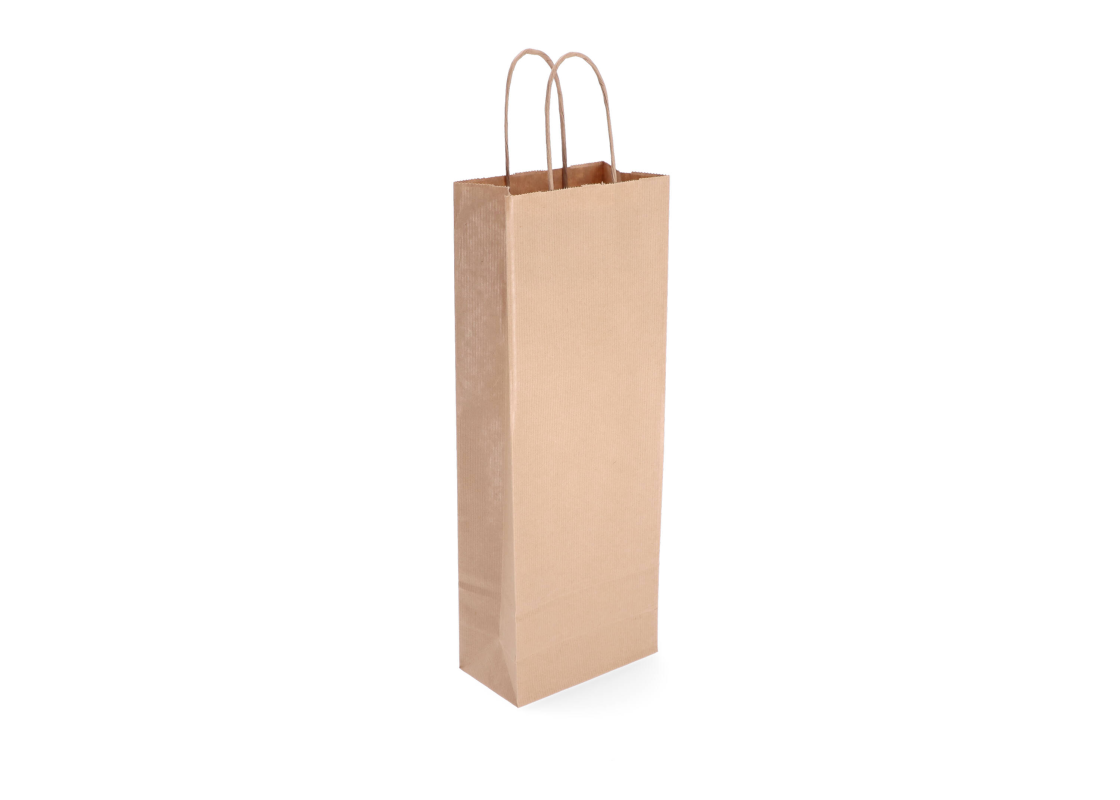 TW-8: 140 x 80 x 390 mm paper bag with twist paper handles 1