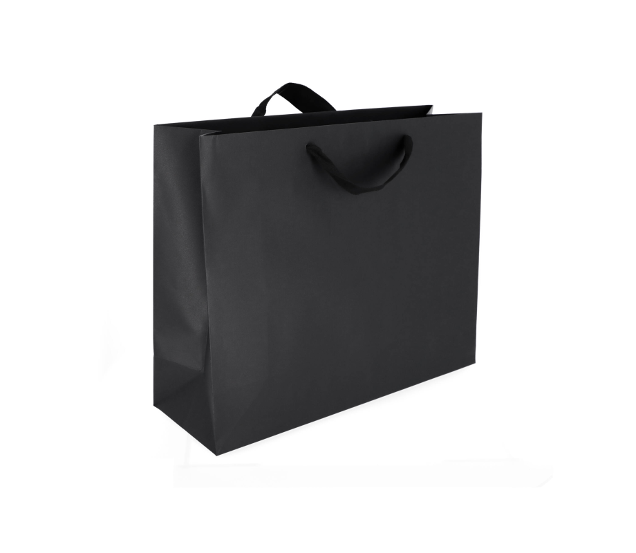 VIP-3: 530 x 180 x 480 mm paper bag with fabric handles 6
